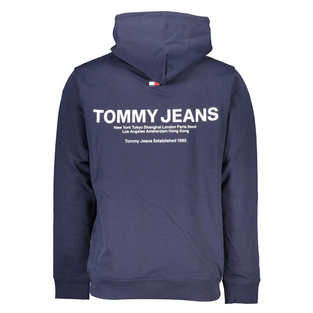Tommy Hilfiger Blue Cotton Men Hoodie
