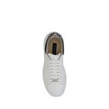 Philipp Plein White Calf Leather Bos Taurus Low Top Sneakers
