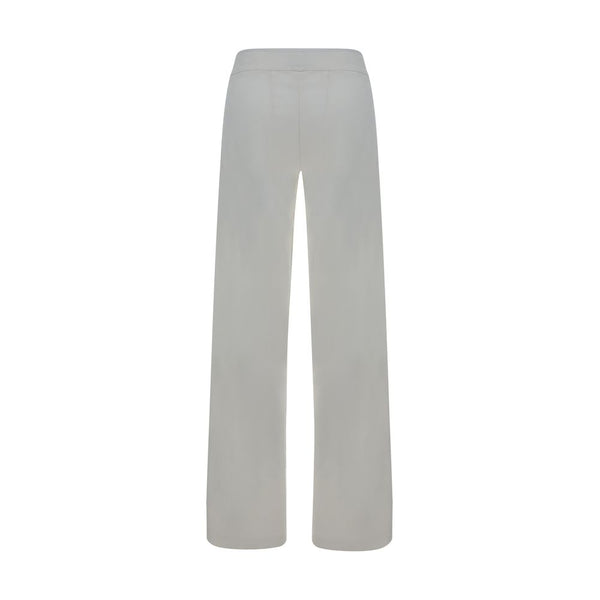 Avenue Montaigne White Rayon Casual Pants