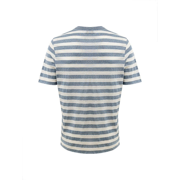 Gran Sasso Blue Cotton T-Shirt