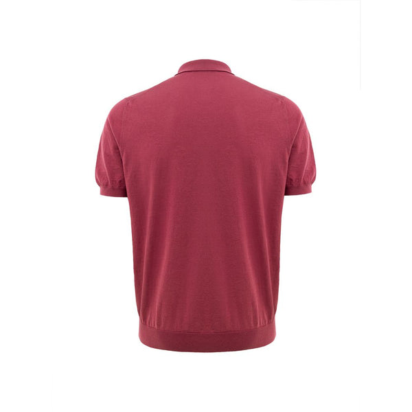Gran Sasso Red Cotton Polo Shirt