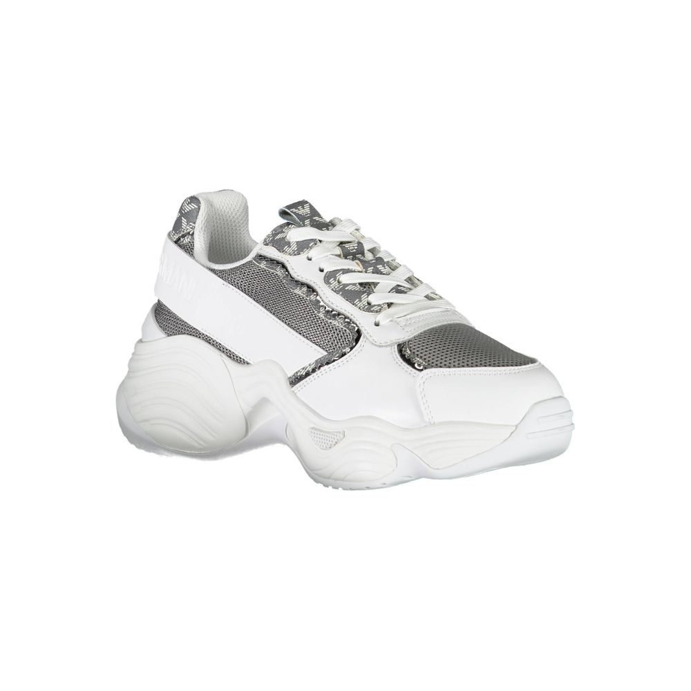 Emporio Armani Bianco Polyurethane Women Sneaker