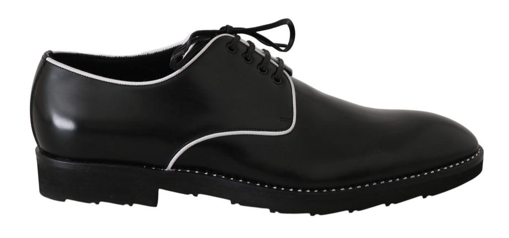 Scarpe eleganti Derby in pelle nera