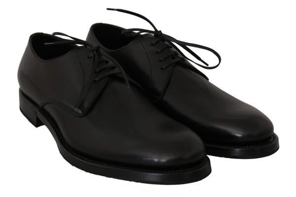 Scarpe eleganti Derby in pelle nera