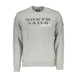 North Sails Grigio Cotton Men Sweatshirt