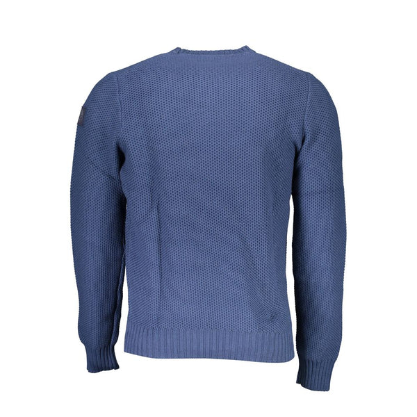 North Sails Blue Cotton Men Sweater