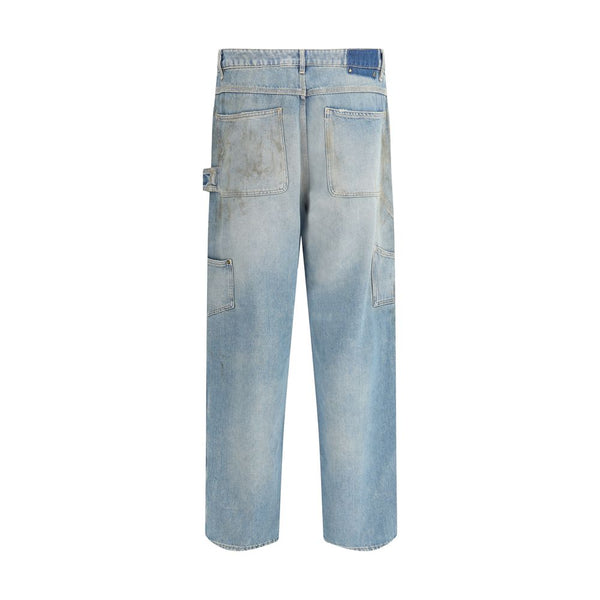 Golden Goose Light Blue Cotton Jeans Denim