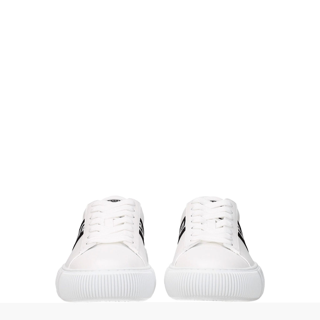 Versace White Leather Sneakers