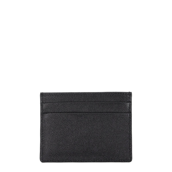 Palm Angels Black Leather Cardholder