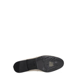 Max Mara Beige Fabric Slip-On Loafers