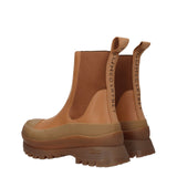 Stella McCartney Brown Leather Ankle Boots