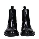 Dolce & Gabbana Black Leather Ankle Boots