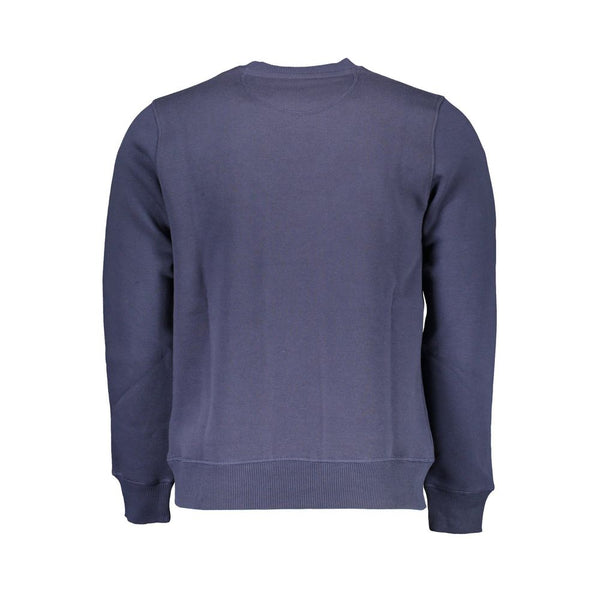 North Sails Blue Cotton Men Sweatshirt