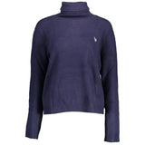 U.S. POLO ASSN. Blue Acrylic Womens Sweater