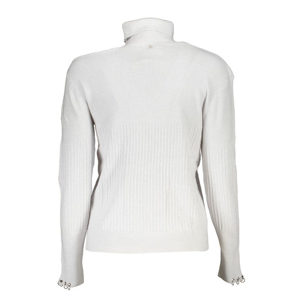 Patrizia Pepe Grigio Poliammide Women Sweater Turtleneck