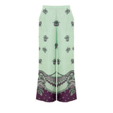 Gucci Green Silk Casual Pants