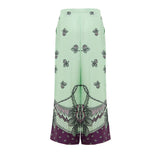 Gucci Green Silk Casual Pants