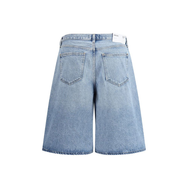 Agolde Light Blue Cotton Bermuda Shorts