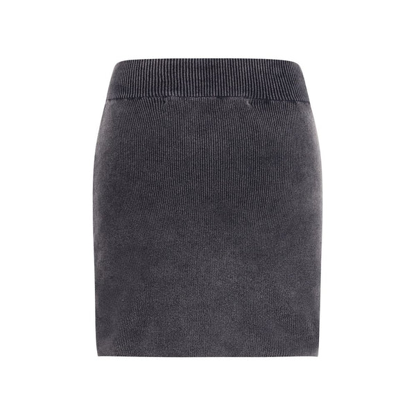 Alexander Wang Gray Cotton Mini Skirt