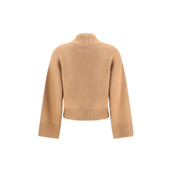 Fabiana Filippi Beige Fleece Wool Sweatshirt