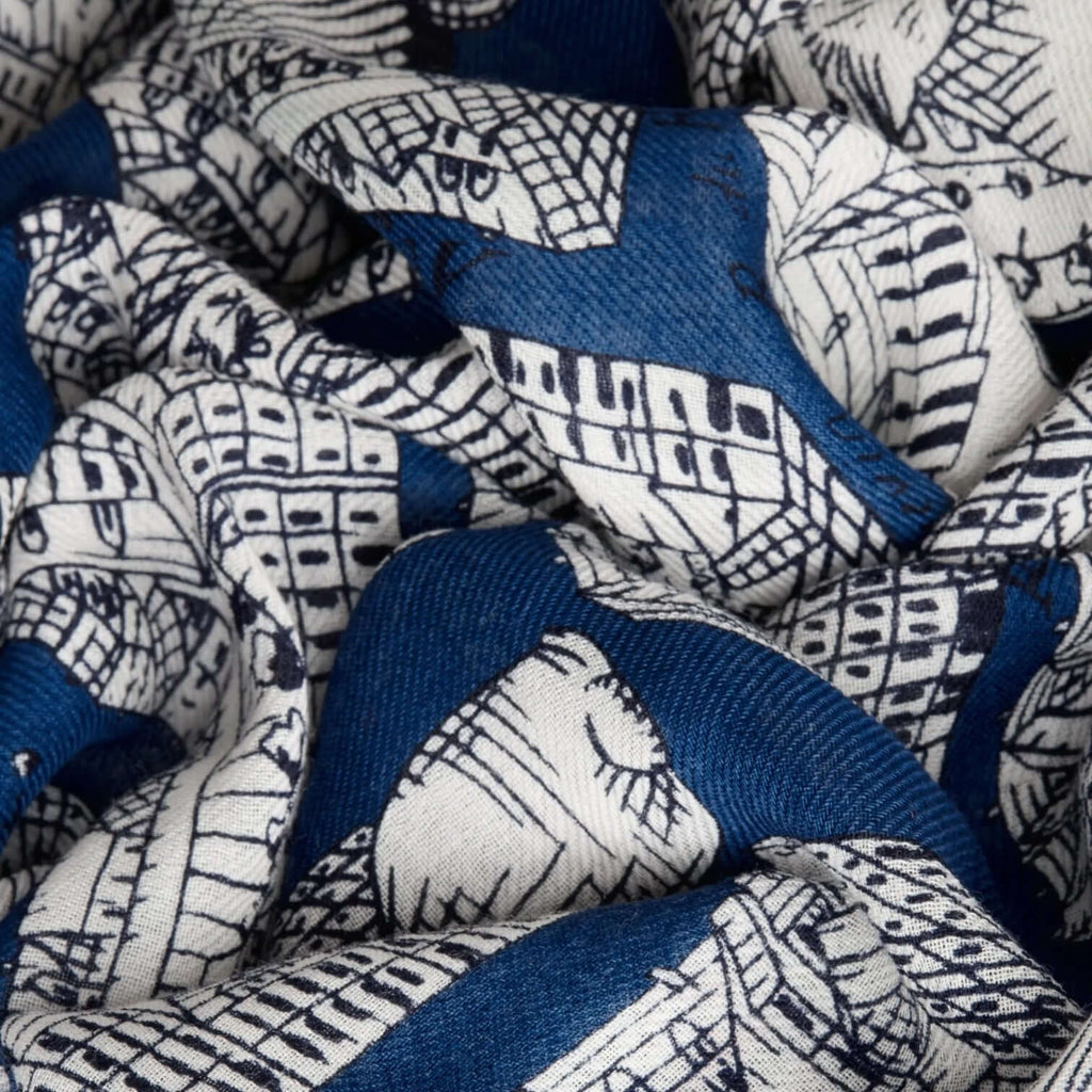 Sciarpa Turgot Blu Scuro