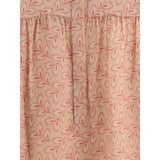 Kristina Ti Light Pink Silk Pattern Shirt