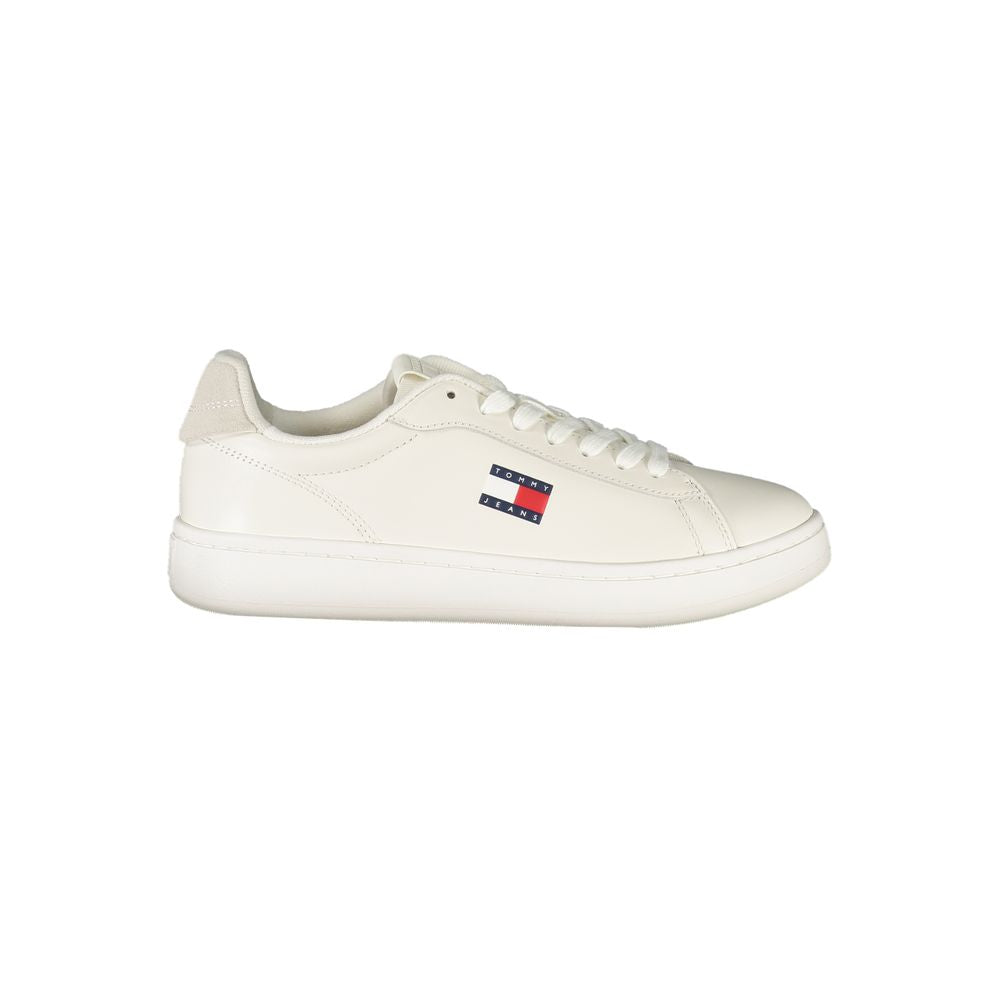 Tommy Hilfiger Bianco Polyurethane Women Sneaker