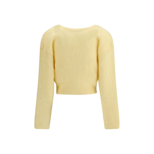 Alessandra Rich Bicolor Mohair Cardigan