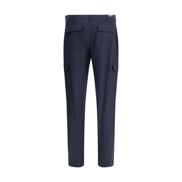 Etro Blue Wool Cargo Pants