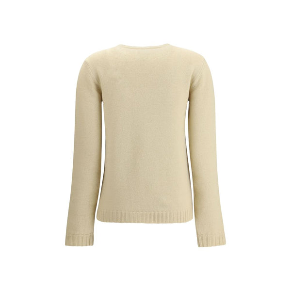 Valentino Cream Fleece Wool Sweatshirt