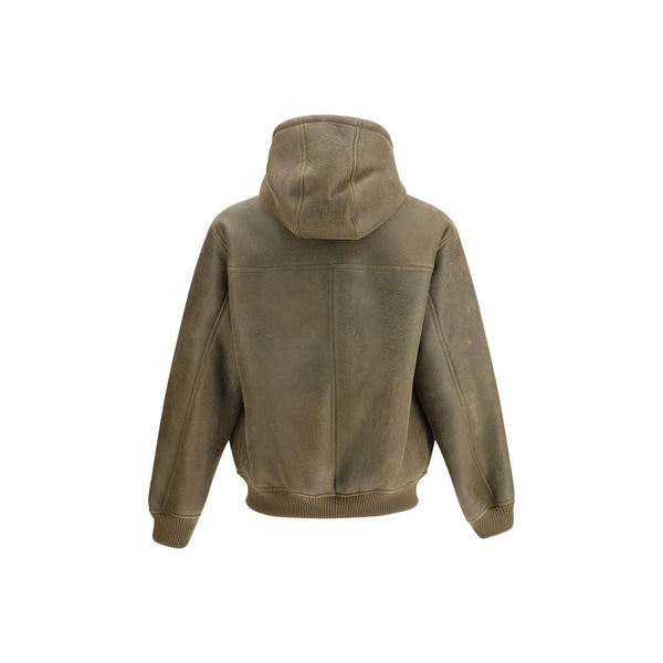 Emporio Armani Brown Lamb Ovis Aries Aries Bomber