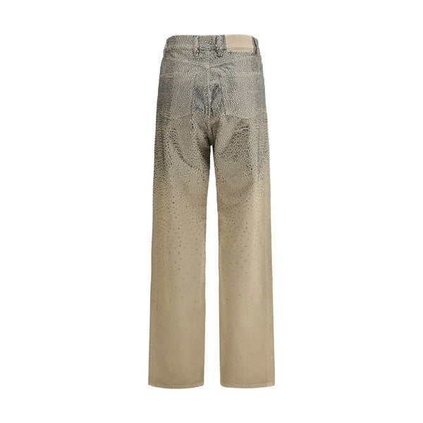 Golden Goose Bicolor Cotton Straight-Leg Jeans
