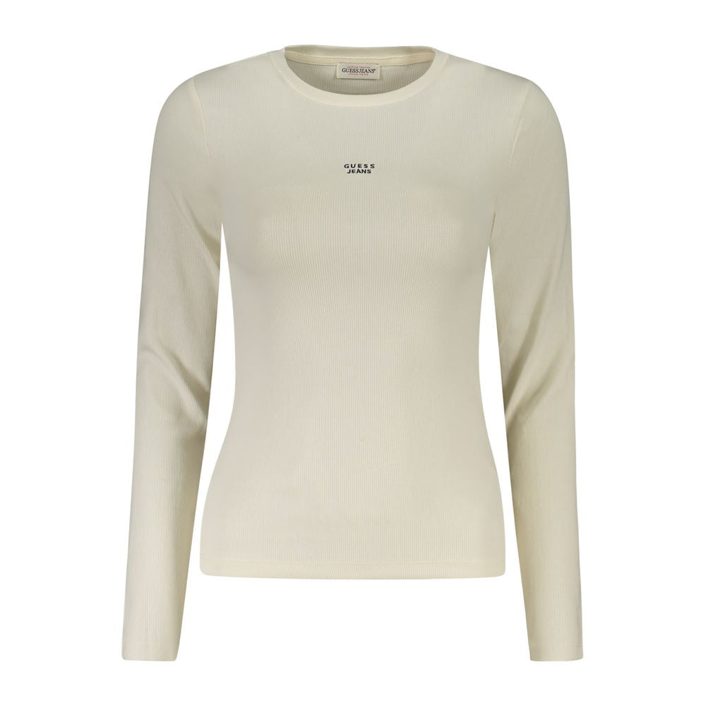Guess Jeans White Cotton Women T-Shirt
