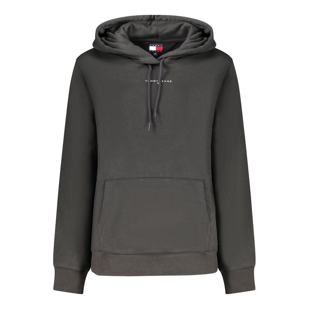 Tommy Hilfiger Black Cotton Women's Sweatshirt Hoodie