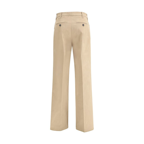 True Royal Beige Cotton Casual Pants