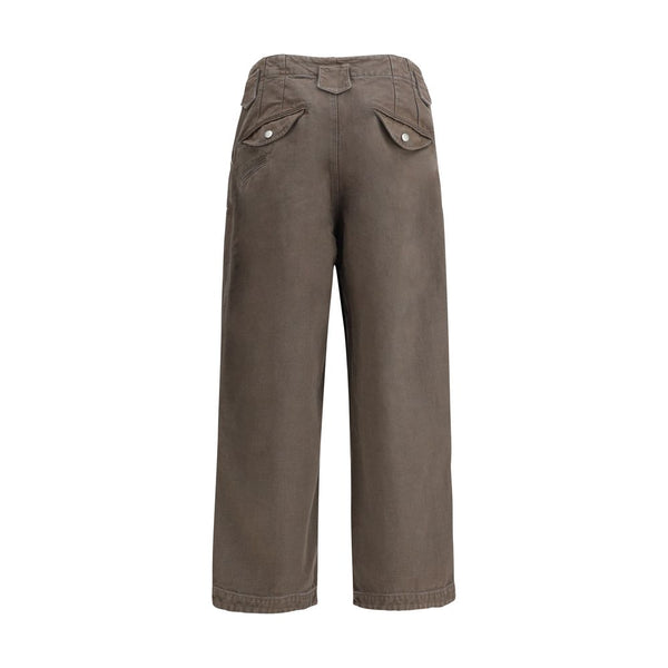 Kenzo Brown Cotton Casual Pants
