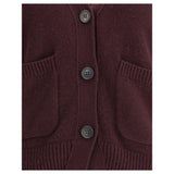Lisa Yang Purple Cashmere Cardigan
