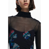 Desigual Nero Polyester Woman Dress