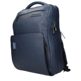 Piquadro Blue Leather Backpack