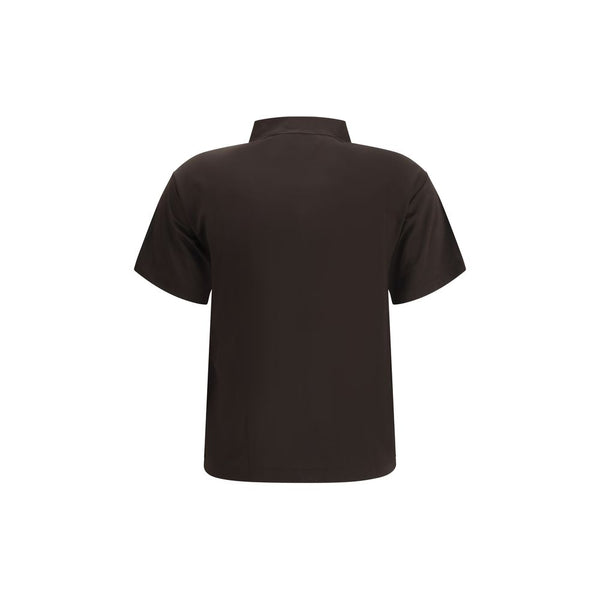 Margiela Brown Viscose Polo Shirt