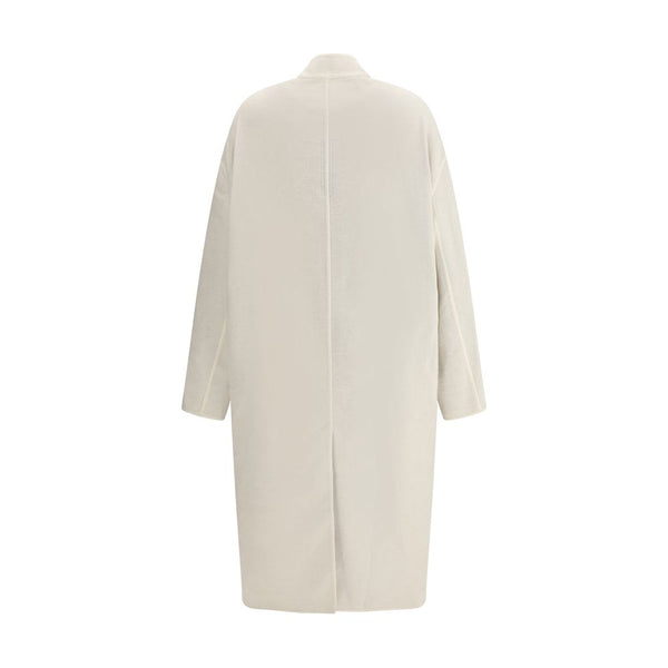 Rick Owens Cream Camel Hair  Coat