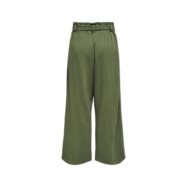 Only Green Viscose Casual Pants