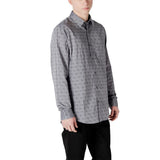 Guess Gray Cotton Dress Shirt