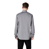 Guess Gray Cotton Dress Shirt
