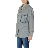 Replay Blue Cotton Blouse