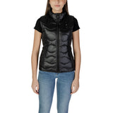 Blauer Black Polyamide Sleeveless Jacket