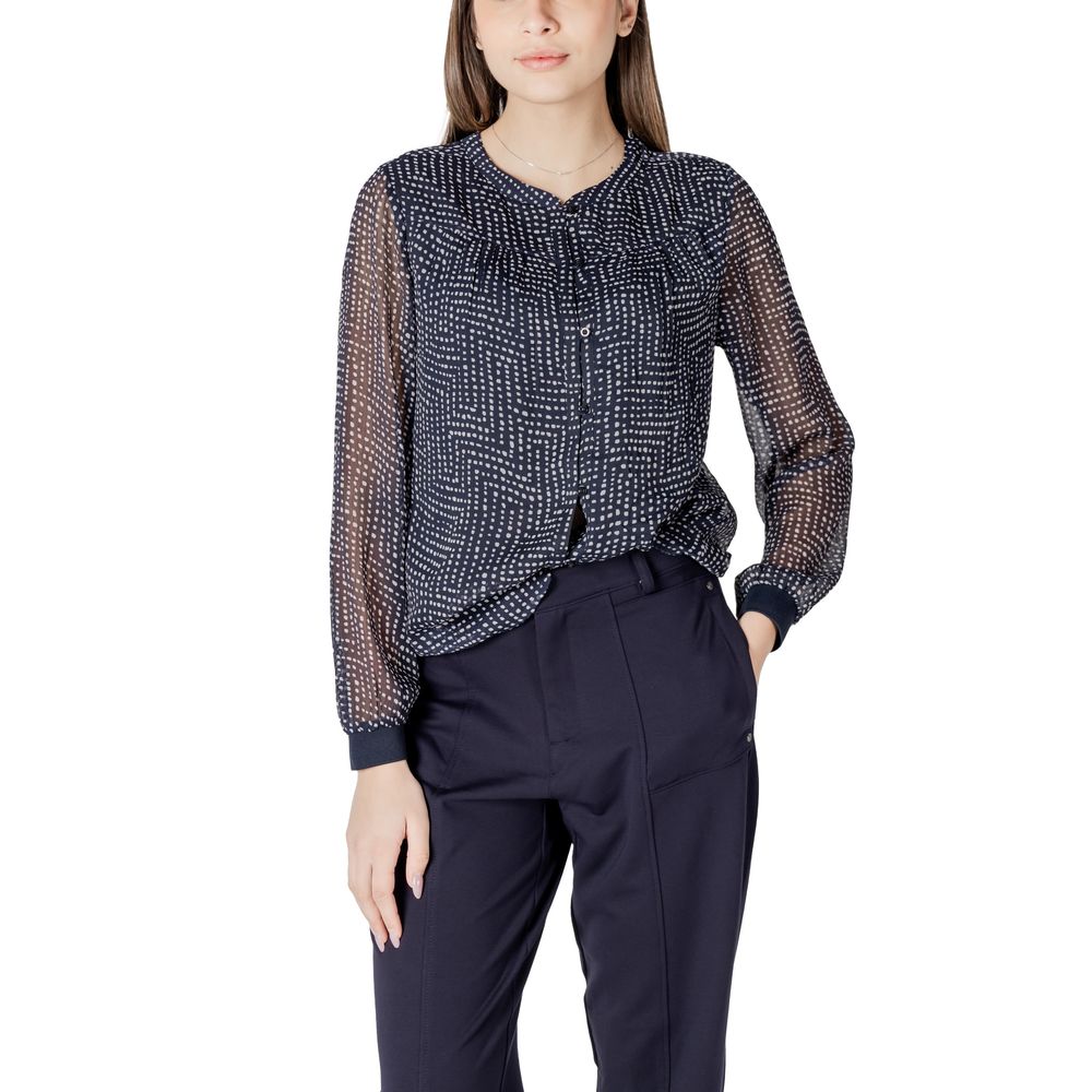 Street One Blue Polyester Blouse