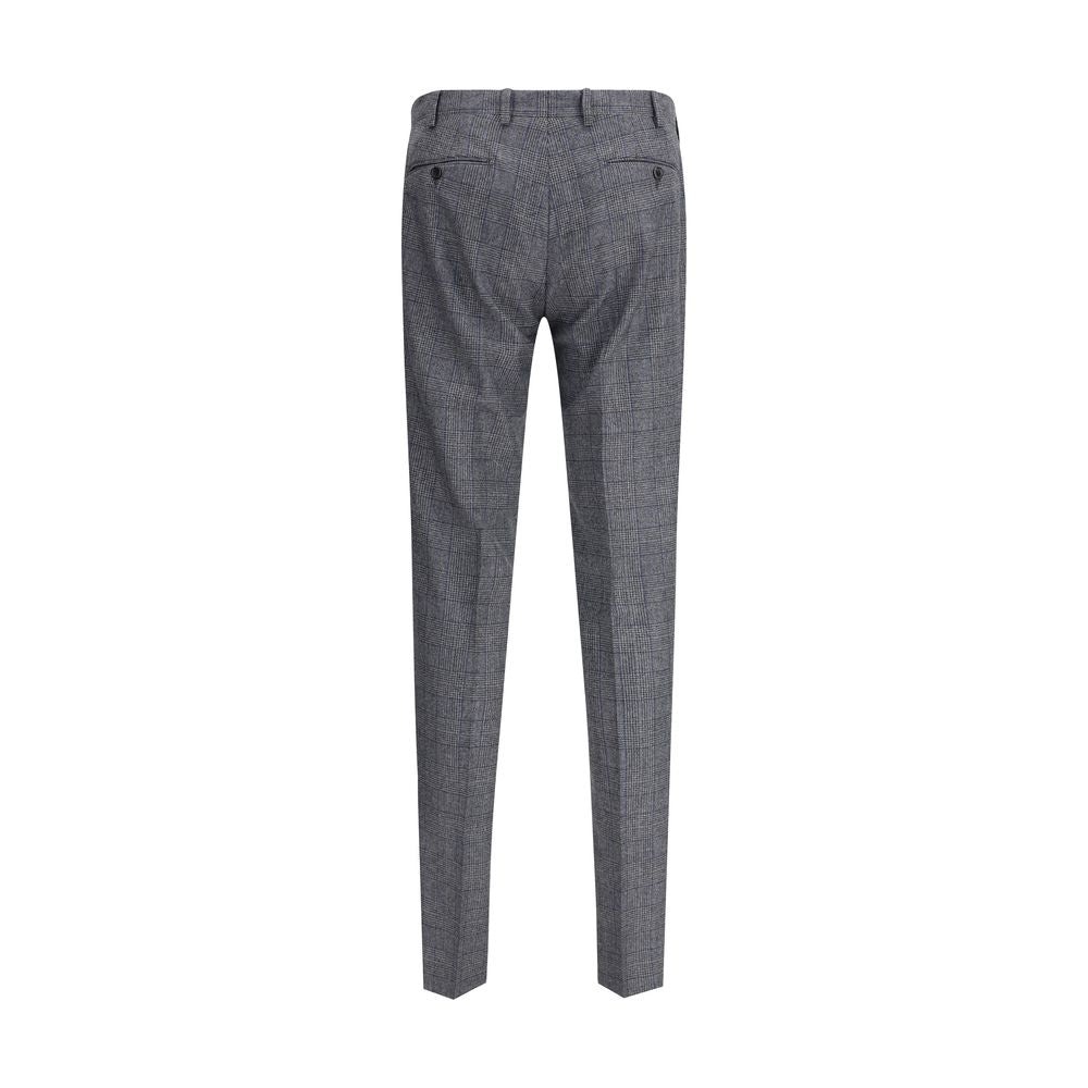 Germano Gray Fleece Wool Dress Pants