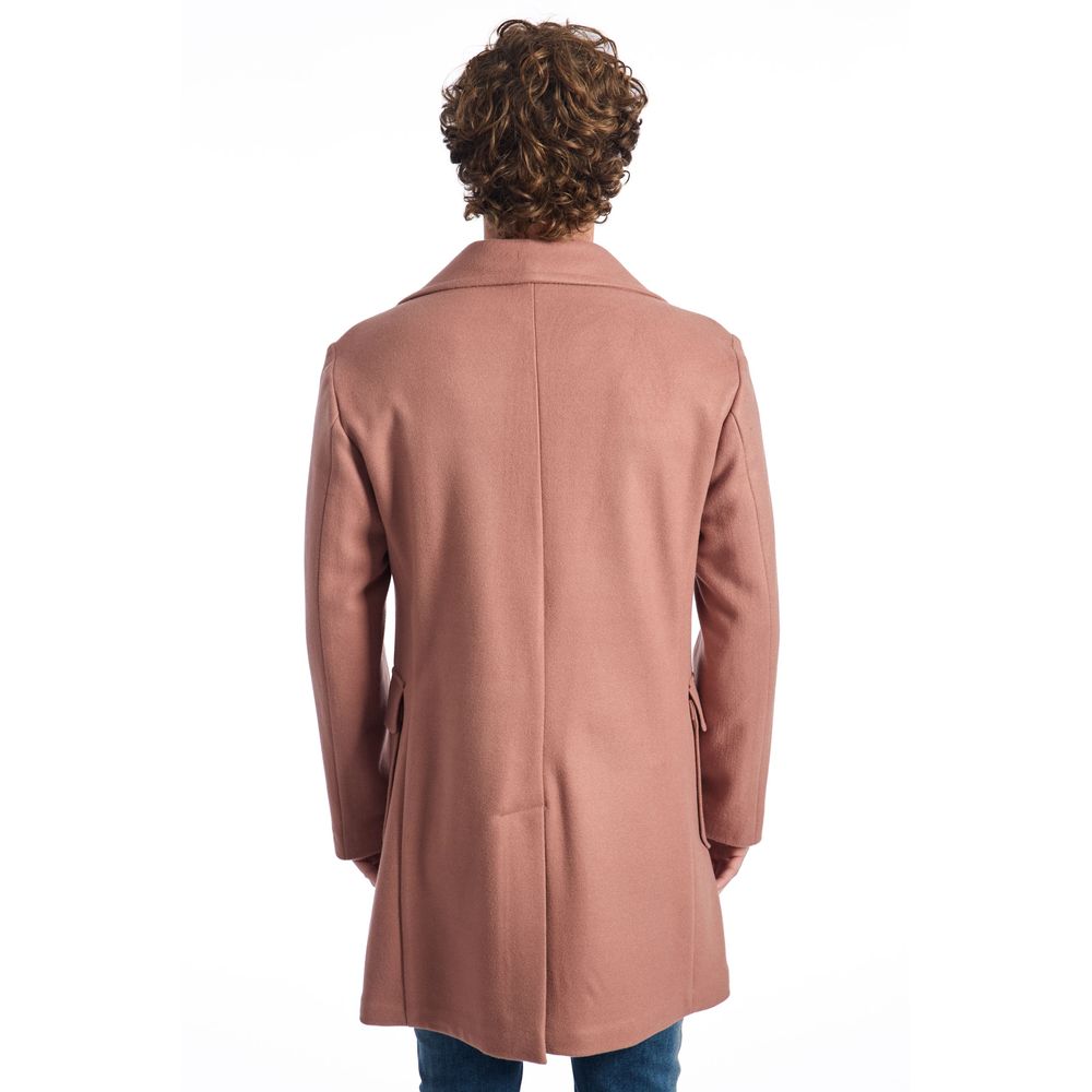 Roberto Pepe Luxury Multicolor Wool Men Jacket