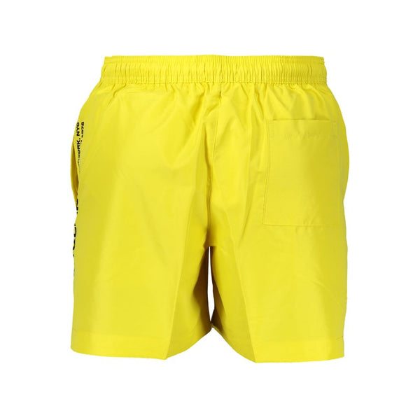 Calvin Klein Giallo Recycled Polyester Men's Swim Boxer